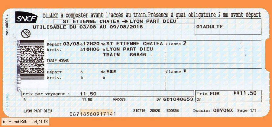 SNCF - Fahrkarte
/ Bild: sncf_fk20160803efkb.jpg SNCF - Fahrkarte
/ Bild: sncf_fk20160803efkb.jpg