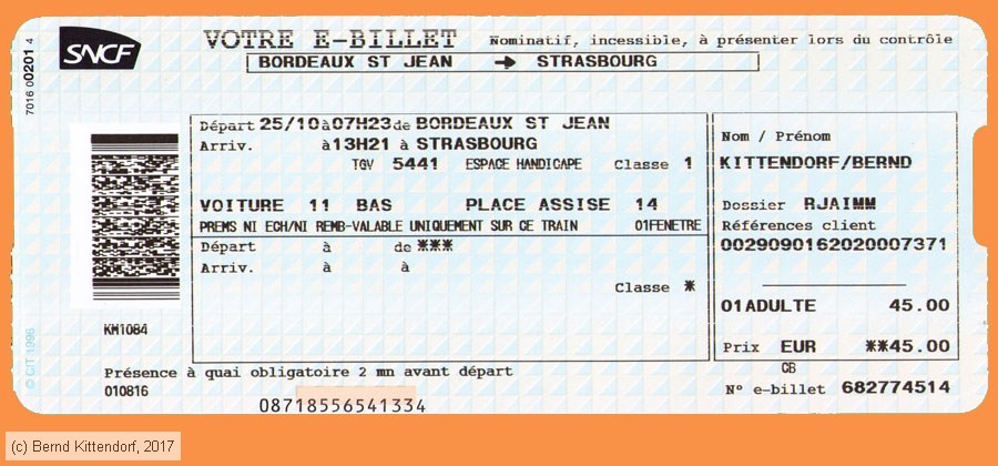 SNCF - Fahrkarte
/ Bild: sncf_fk20161025efk1.jpg