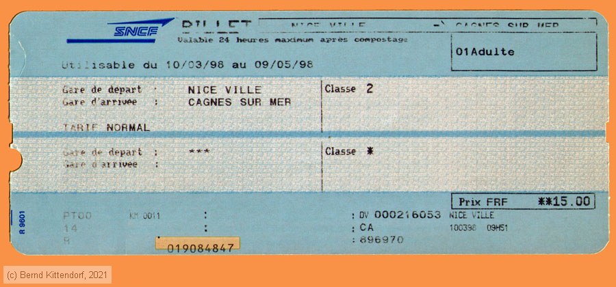 SNCF - Fahrkarte
/ Bild: sncf_fk19980310efk2.jpg