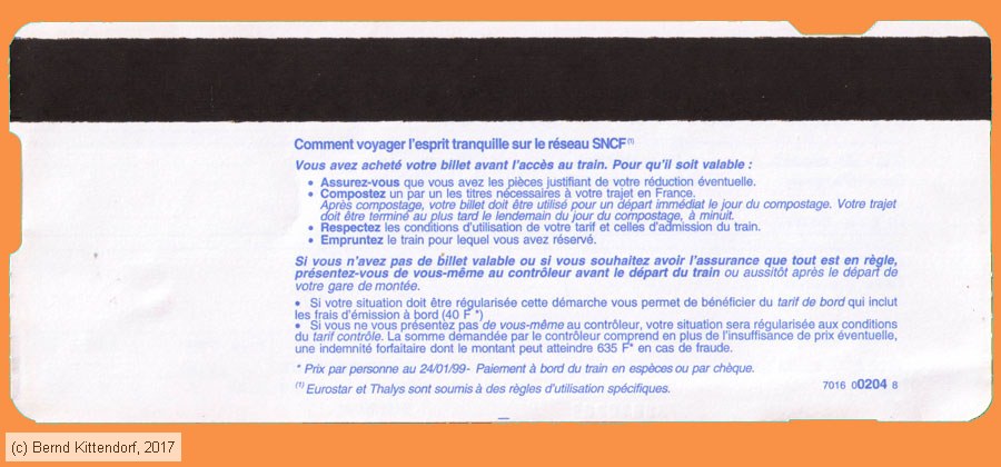 SNCF - Fahrkarte
/ Bild: sncf_fk20010107efks2.jpg