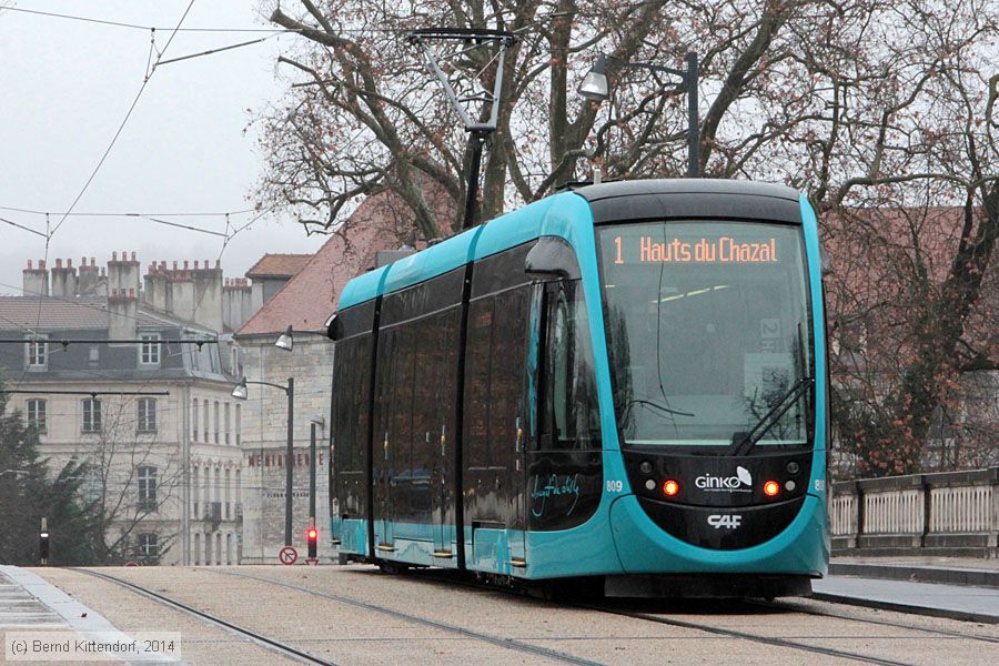 Straßenbahn Besançon - 809
/ Bild: besancon809_bk1412160087.jpg Straßenbahn Besançon - 809
/ Bild: besancon809_bk1412160087.jpg