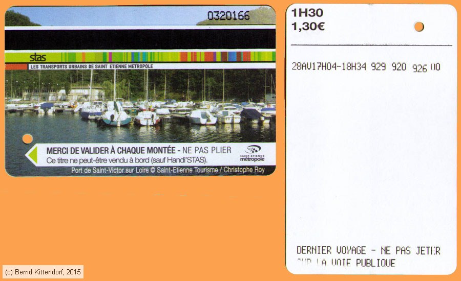 Saint-&Eacute;tienne - STAS - Fahrkarte
/ Bild: saintetienne_fk20140428efk166.jpg