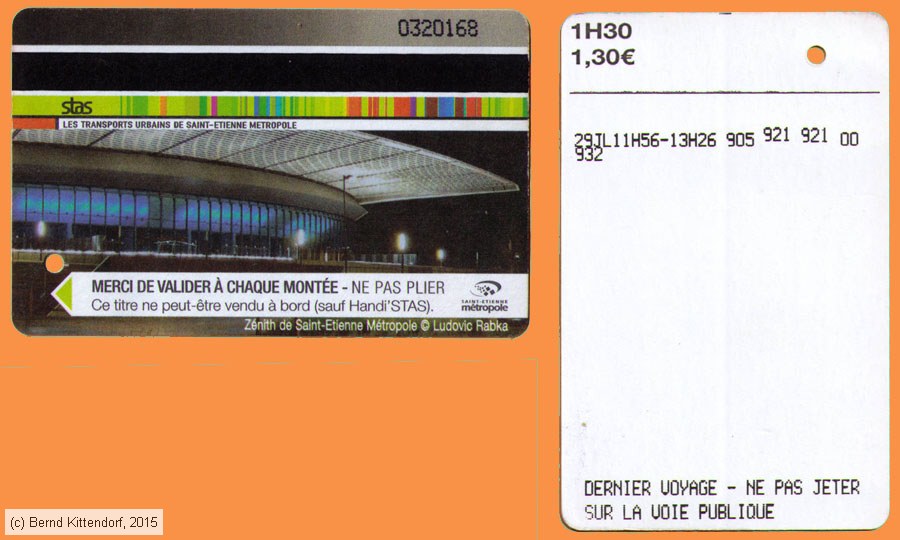 Saint-&Eacute;tienne - STAS - Fahrkarte
/ Bild: saintetienne_fk20150729efk168.jpg