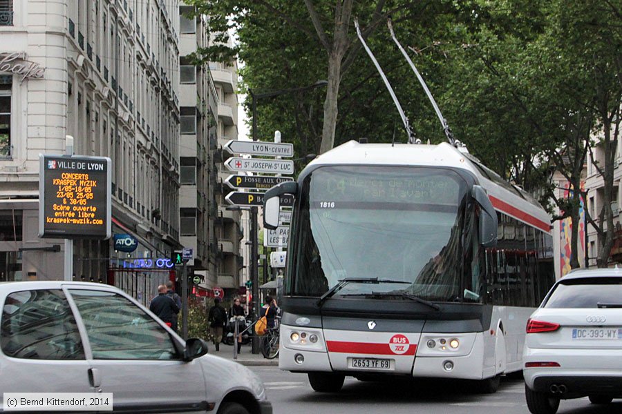 Trolleybus Lyon - 1816
/ Bild: lyon1816_bk1404290338.jpg Trolleybus Lyon - 1816
/ Bild: lyon1816_bk1404290338.jpg