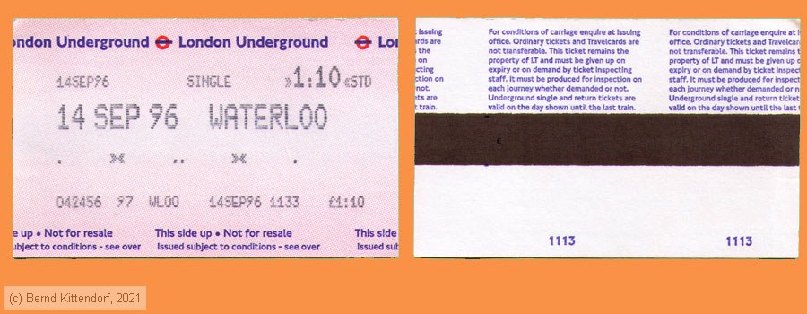 London Underground - Fahrkarte
/ Bild: london_fk19960914std11.jpg