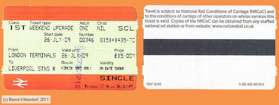 National Rail - Weekend Upgrade
/ Bild: br_fk20090726up1st.jpg