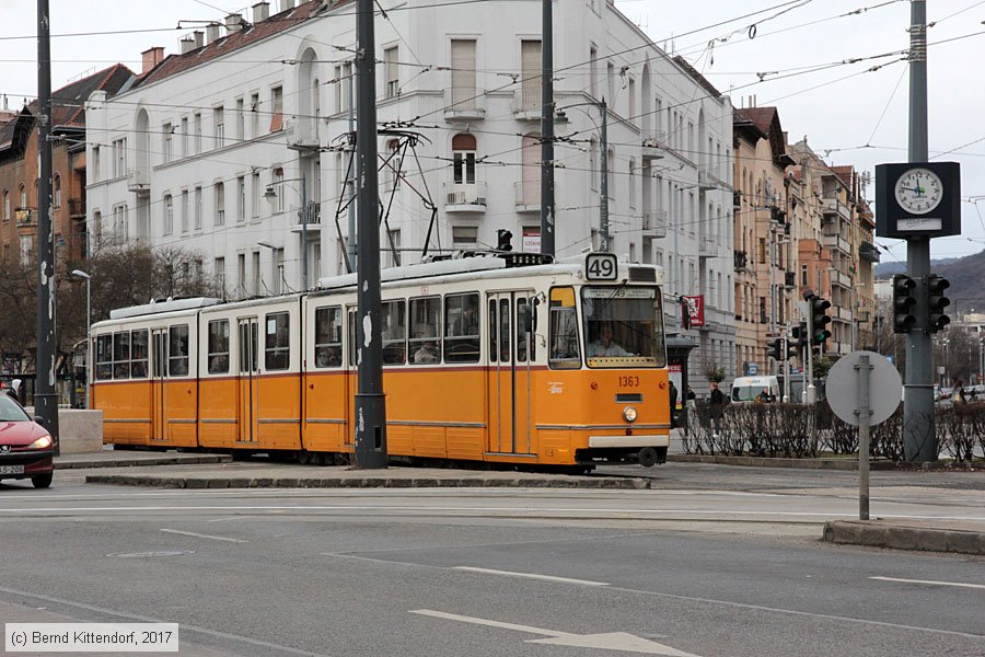 Budapest - Straßenbahn - 1363
/ Bild: budapest1363_bk1703010031.jpg