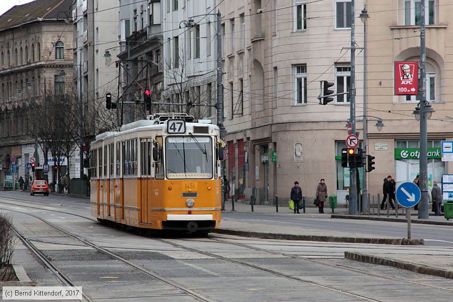 Budapest - Straßenbahn - 1451
/ Bild: budapest1451_bk1703010109.jpg