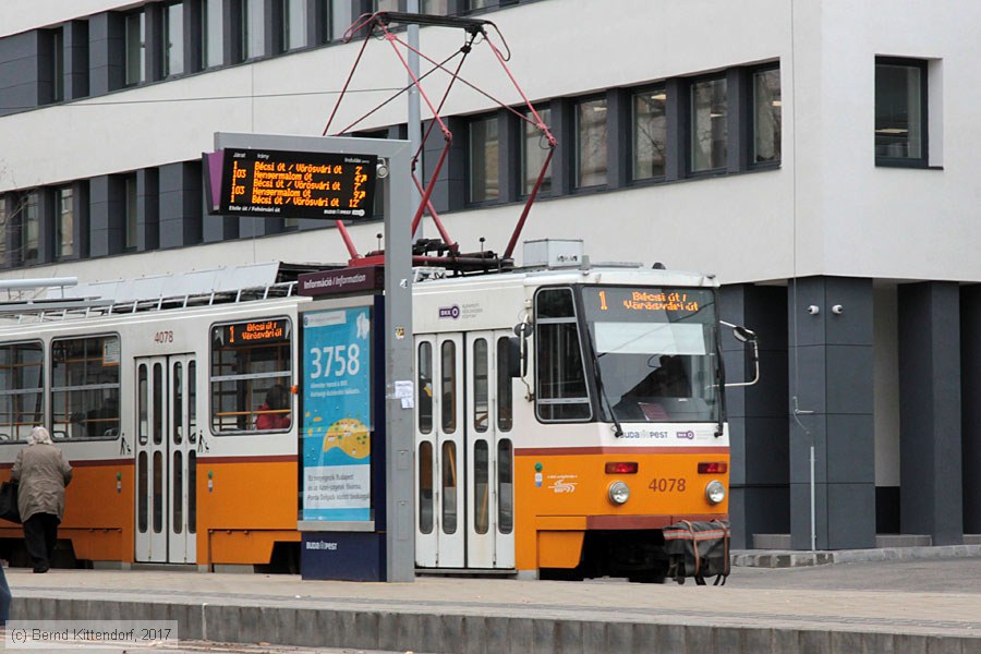 Budapest - Straßenbahn - 4078
/ Bild: budapest4078_bk1703010198.jpg Budapest - Straßenbahn - 4078
/ Bild: budapest4078_bk1703010198.jpg