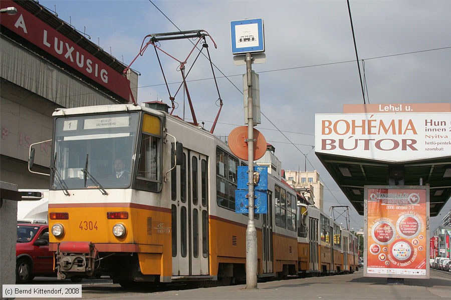 Budapest - Straßenbahn - 4304
/ Bild: budapest4304_bk0809190073.jpg Budapest - Straßenbahn - 4304
/ Bild: budapest4304_bk0809190073.jpg
