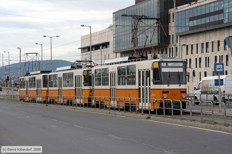 Budapest - Straßenbahn - 4313
/ Bild: budapest4313_bk0809200183.jpg Budapest - Straßenbahn - 4313
/ Bild: budapest4313_bk0809200183.jpg