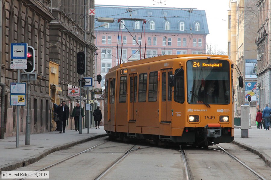 Budapest - Straßenbahn - 1549
/ Bild: budapest1549_bk1703020007.jpg Budapest - Straßenbahn - 1549
/ Bild: budapest1549_bk1703020007.jpg