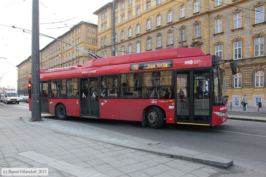 Budapest - Trolleybus - 8011
/ Bild: budapest8011_bk1703020010.jpg Budapest - Trolleybus - 8011
/ Bild: budapest8011_bk1703020010.jpg