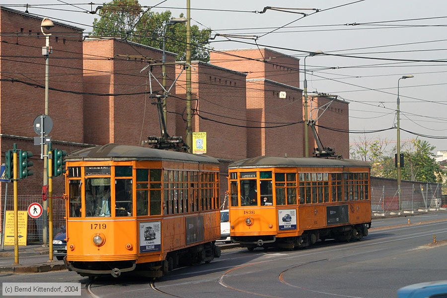 Tram Milano - 1719 und 1836
/ Bild: milano1719_e0011256.jpg Tram Milano - 1719 und 1836
/ Bild: milano1719_e0011256.jpg