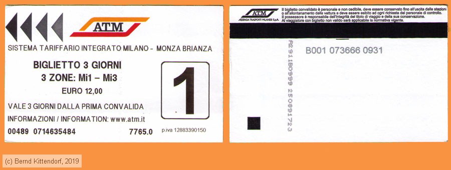 Milano - ATM - Fahrkarte
/ Bild: milano_fk20190825b3g3za.jpg Milano - ATM - Fahrkarte
/ Bild: milano_fk20190825b3g3za.jpg