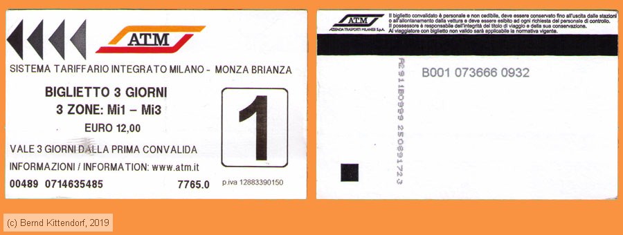 Milano - ATM - Fahrkarte
/ Bild: milano_fk20190825b3g3zb.jpg Milano - ATM - Fahrkarte
/ Bild: milano_fk20190825b3g3zb.jpg