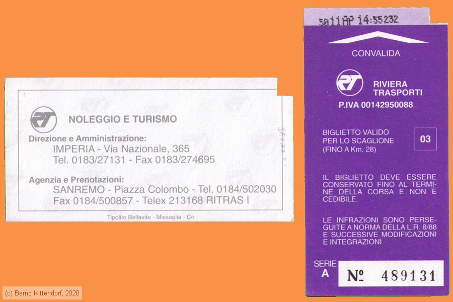 Sanremo - RT - Fahrkarte
/ Bild: sanremo_fkefk131.jpg Sanremo - RT - Fahrkarte
/ Bild: sanremo_fkefk131.jpg