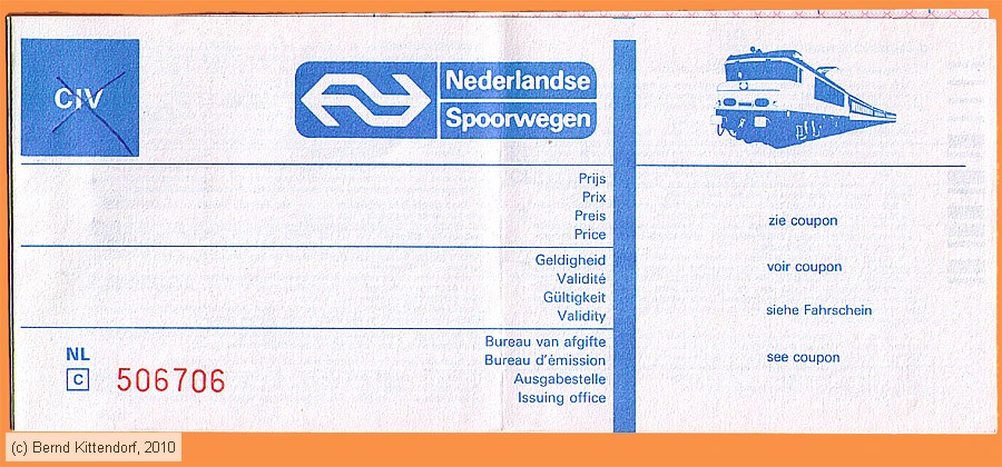 Nederlandse Spoorwegen - Fahrkarte
/ Bild: ns_fk19840415a.jpg