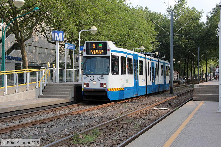 Stra&szlig;enbahn Amsterdam - 913
/ Bild: amsterdam913_bk1508200327.jpg