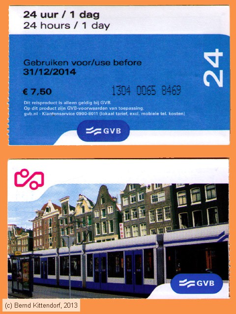 Amsterdam - GVB - Fahrkarte
/ Bild: amsterdam_fk20130903fk24h.jpg Amsterdam - GVB - Fahrkarte
/ Bild: amsterdam_fk20130903fk24h.jpg