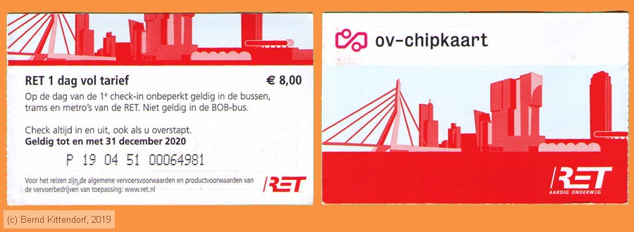 Rotterdam - RET - Fahrkarte
/ Bild: rotterdam_fk20191125ret1db.jpg