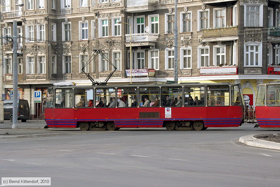Stra&szlig;enbahn Szczecin (Stettin) - 1033
/ Bild: szczecin1033_bk1003180625.jpg