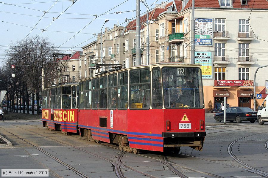 Stra&szlig;enbahn Szczecin (Stettin) - 753
/ Bild: szczecin753_bk1003180615.jpg