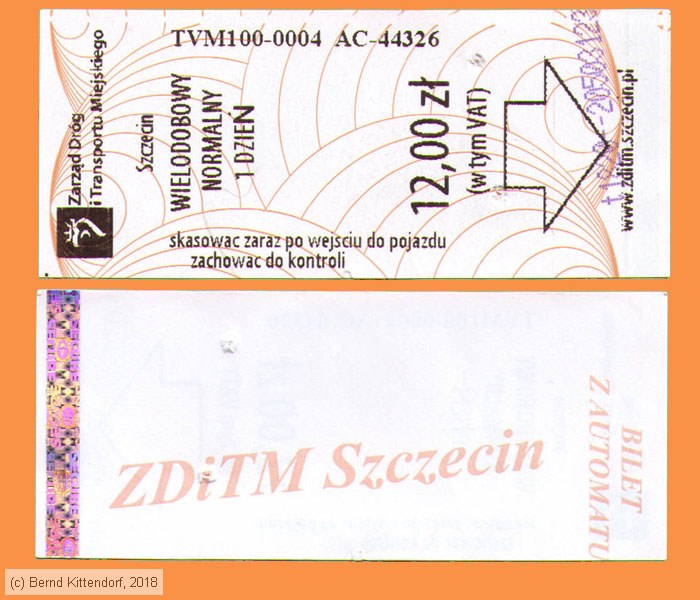 Szczecin - ZDiTM - Fahrkarte
/ Bild: szczecin_fk20180305sv24ha.jpg