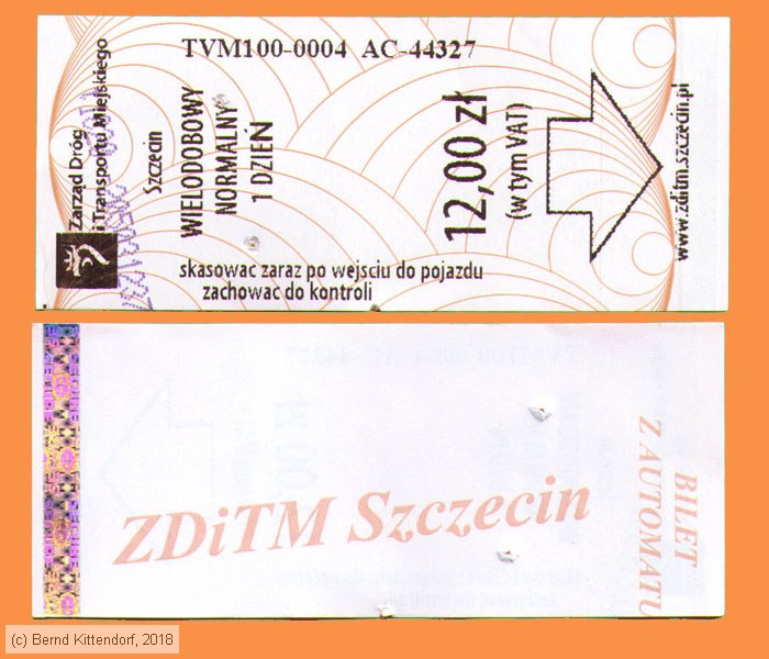 Szczecin - ZDiTW - Fahrkarte
/ Bild: szczecin_fk20180305sv24hb.jpg Szczecin - ZDiTW - Fahrkarte
/ Bild: szczecin_fk20180305sv24hb.jpg