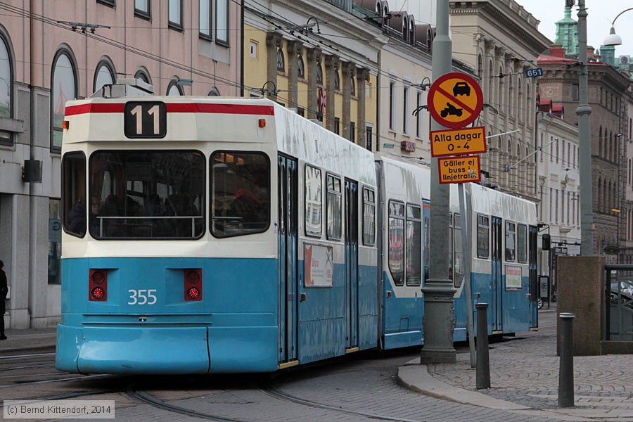 Stra&szlig;enbahn G&ouml;teborg - 355
/ Bild: goeteborg355_bk1402240133.jpg