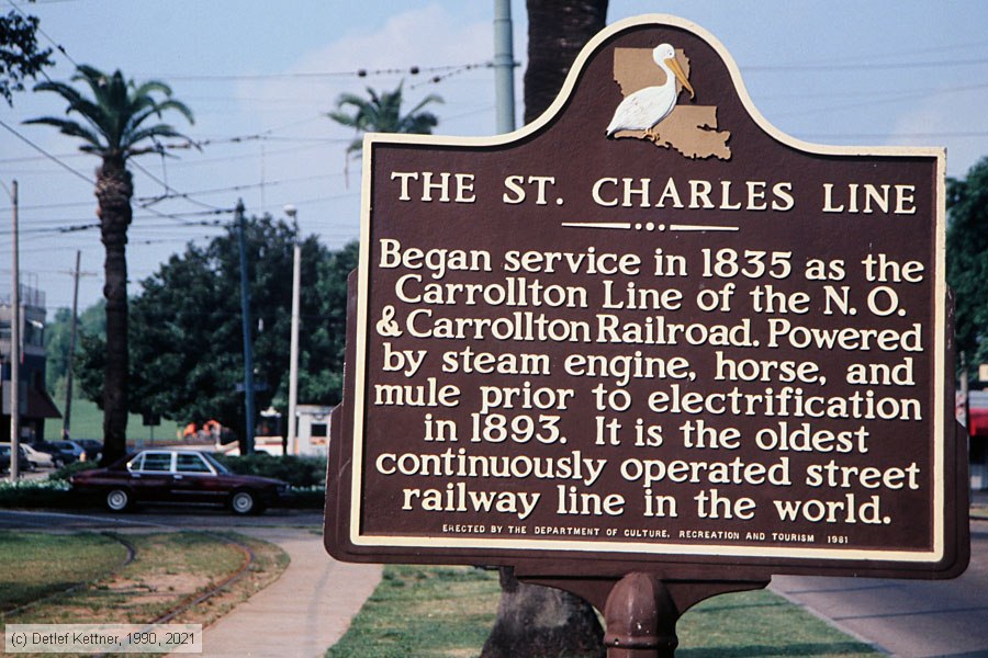 New Orleans - St. Charles Streetcar - Anlagen
/ Bild: neworleanssign_vd007091.jpg